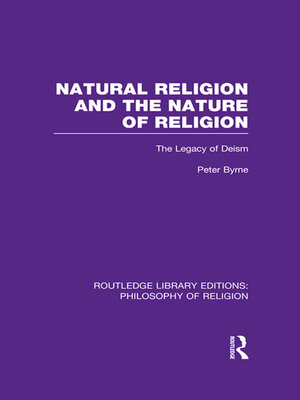 cover image of Natural Religion and the Nature of Religion
